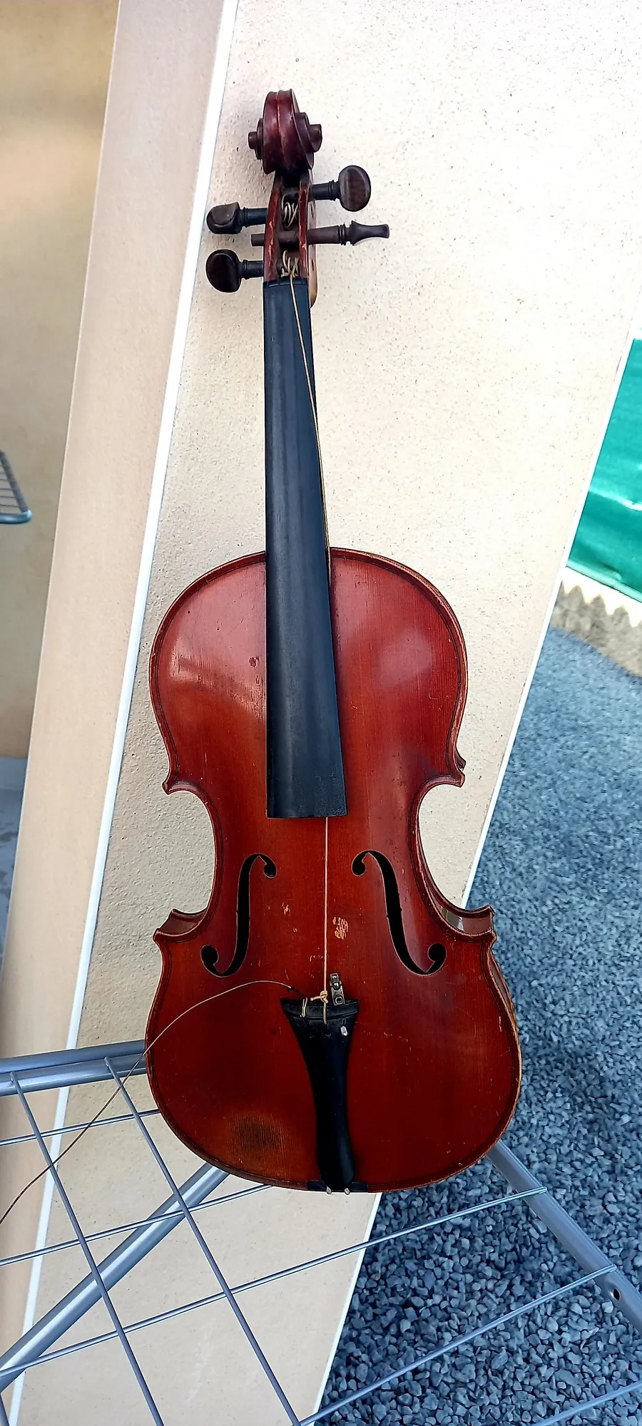 Instrument de musique ancien à vendre chez un antiquaire près de Lyon