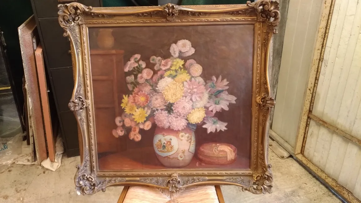Tableau ancien à vendre chez un antiquaire près de Lyon