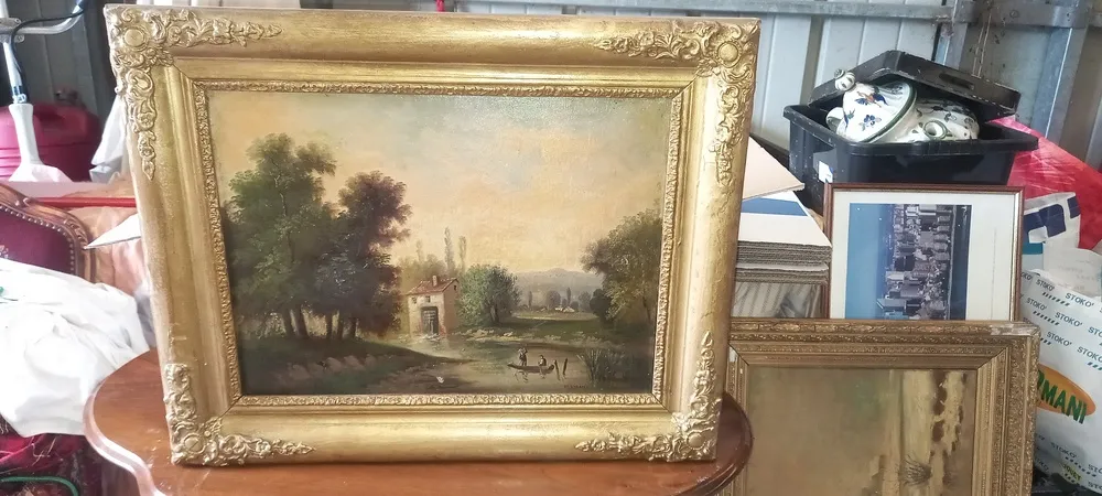 Tableau ancien à vendre chez un antiquaire près de Lyon