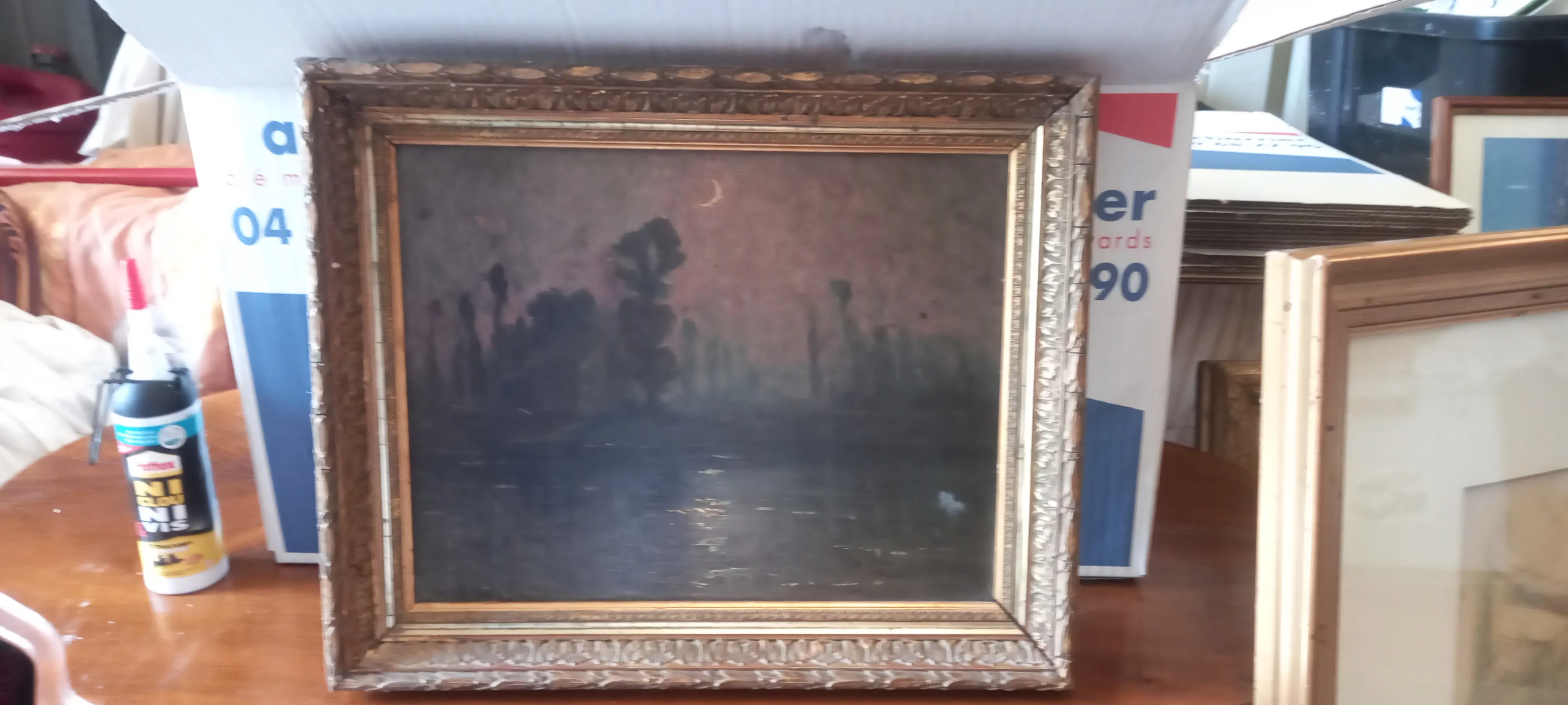 Tableau ancien à vendre chez un antiquaire près de Lyon